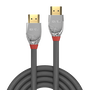 Lindy Cable HDMI Cromo Line 3m Gris, Plata 4K 3D, 37873