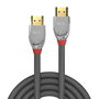 Lindy Cromo Line Cable HDMI High Speed 3m, Triple Blindaje, Chapado en Oro 24K, Soporte 4K@60Hz, 18Gbps