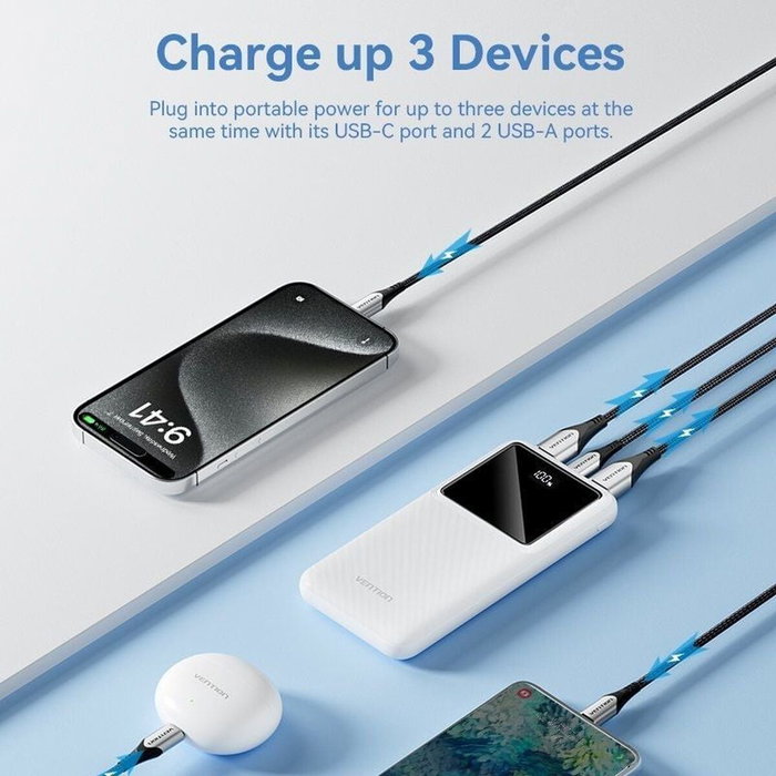 Vention Powerbank FHKB0 10000mAh 22.5W Negra