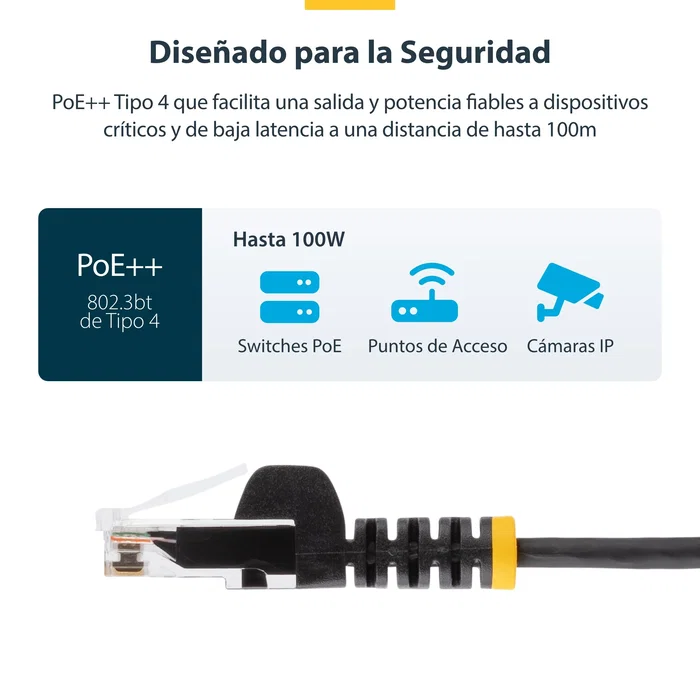 StarTech.com Cable Ethernet Cat6 Delgado 1,5 m Naranja RJ-45 a RJ-45 N6PAT150CMORS