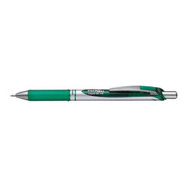 Pentel EnerGel BL77-DO Tintenroller con Tinta Gel de Color Verde, Rollerball