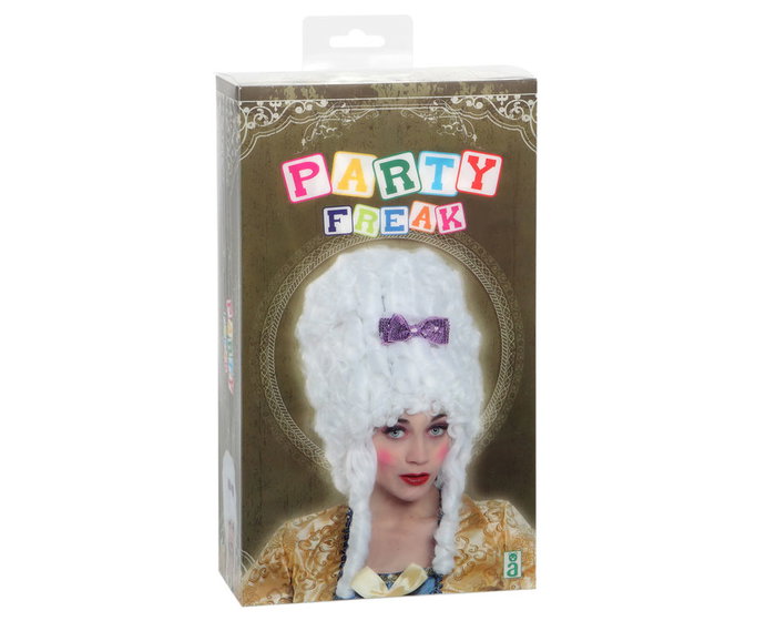 Peluca Blanca De Época Con Tirabuzones Para Adulto - Ideal Teatro Carnaval Eventos Históricos