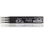 Pilot Pack de 3 recambios FriXion Ball negro punta 0,7 mm