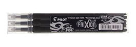 Pilot Recambio Bolígrafo Frixion 0.7 Negro Pack 3 Ud