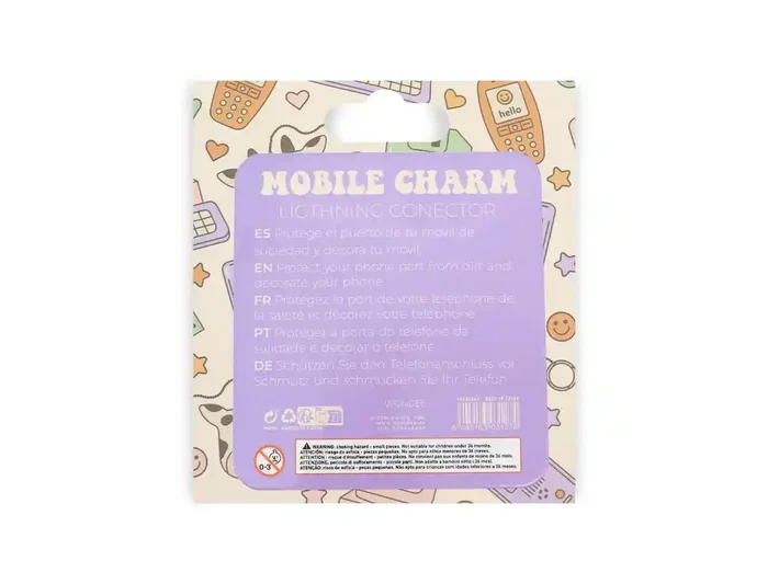 Wondee Charm Protector para Puertos USB-C/Lightning Funny Bear - Accesorio Decorativo y Protector de Polvo para Móvil 30x10x20 mm Wondee Charm Protector para Puertos USB-C/Lightning Funny Bear - Accesorio Decorativo y Protector de Polvo para Móvil 30x10x20 mm