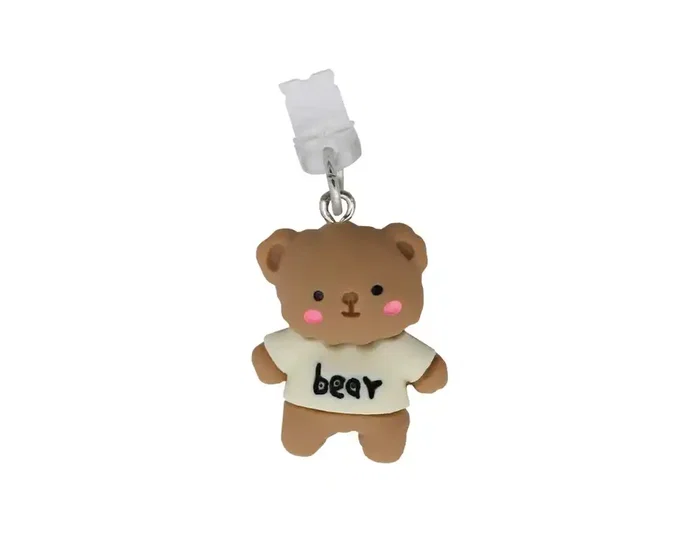 Wondee Charm Protector para Puertos USB-C/Lightning Funny Bear - Accesorio Decorativo y Protector de Polvo para Móvil 30x10x20 mm Wondee Charm Protector para Puertos USB-C/Lightning Funny Bear - Accesorio Decorativo y Protector de Polvo para Móvil 30x10x20 mm