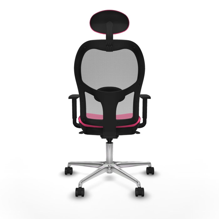 PIQUERAS Y CRESPO Silla de oficina Jorquera Rosa y Gris