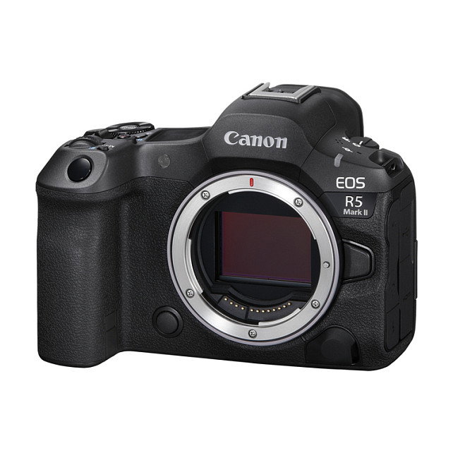 Canon EOS R5 Mark II Body Negro - Cámara Mirrorless Full Frame 45MP, Grabación 8K Ultra HD, Sensor CMOS, 656 g, Doble Ranura SD/MicroSD, Wi-Fi, Bluetooth