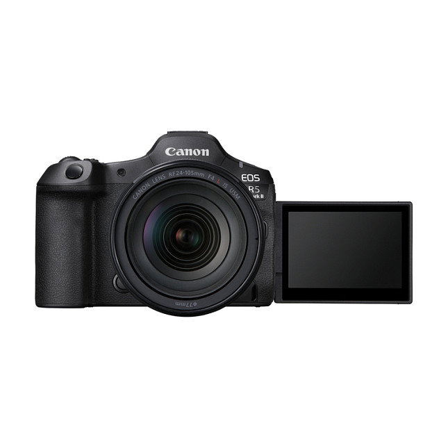 Canon EOS R5 Mark II Body Negro - Cámara Mirrorless Full Frame 45MP, Grabación 8K Ultra HD, Sensor CMOS, 656 g, Doble Ranura SD/MicroSD, Wi-Fi, Bluetooth