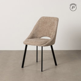 Ixia Silla Beige Tejido-Metal Contract