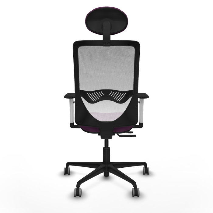 PIQUERAS Y CRESPO Silla de oficina Zulema Morada con Malla Blanca PIQUERAS Y CRESPO Silla de oficina Zulema Morada con Malla Blanca