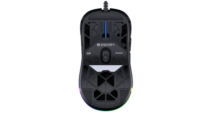 Endorfy LIV Ratón Gaming con Sensor Óptico de 12000 dpi, Negro