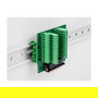 DeLOCK Conector D-Sub HD 44 Pines Macho a Bloque de Terminales para Carril DIN, 84 x 86 x 30 mm, Verde, -40 a 100°C, 24-12 AWG