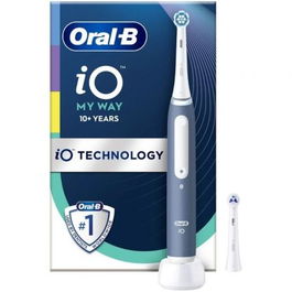 Oral-B Cepillo Dental Eléctrico iO Series 4 My Way Azul para Adolescentes, Incluye 1 Cabezal de Repuesto y Cargador
