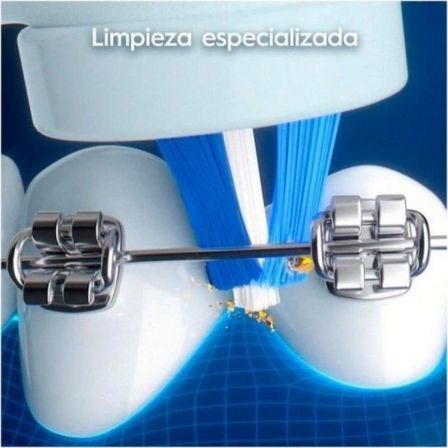 Oral-B iO Series 4 My Way Cepillo de Dientes Eléctrico Vibratorio para Adolescentes Azul, 2 Cabezales Incluidos, Bluetooth