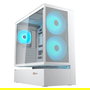 Cougar Midi CFV235, Torre de Ordenador ATX con Panel Frontal ARGB y Malla, Color Blanco