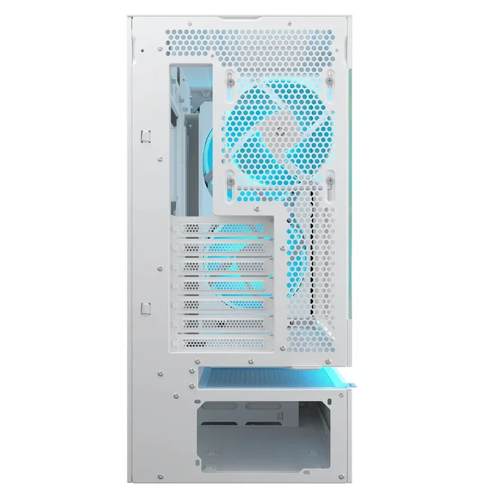 Cougar CGR-2DA4W-M Caja Gaming PC Midi Tower Blanco ATX/Micro-ATX/Mini-ITX Ventana Lateral de Vidrio 4 Ventiladores ARGB Mesh Anti-Polvo