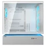 Cougar CGR-2DA4W-M Caja Gaming PC Midi Tower Blanco ATX/Micro-ATX/Mini-ITX Ventana Lateral de Vidrio 4 Ventiladores ARGB Mesh Anti-Polvo