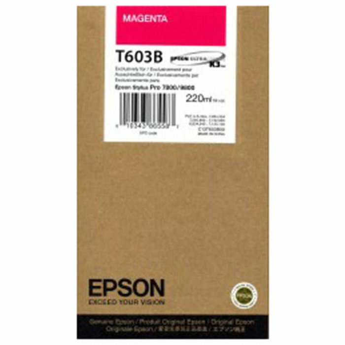 Epson T603B00 Cartucho de tinta Magenta 220ml Epson T603B00 Cartucho de tinta Magenta 220ml