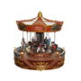 Lumineo Carrusel de Invierno con Movimiento y Luz LED Multicolor 31 x 31 x 28 cm
