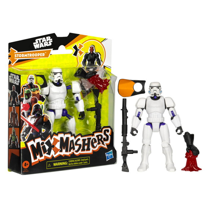 Hasbro Star Wars Mix Mashers Figura Stormtrooper 12cm Articulada con Conectores Universales