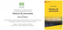 Falemos de ourensanía, Manuel Baltar Blanco - AUGA, EDITORA