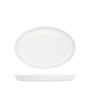 Summa Plato llano oval de Vitro Porcelana, Marfil