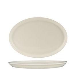 SUMMA VALET Fuente Oval de Porcelana Blanca 23x16.5 cm, Apta Lavavajillas y Microondas, Colección Valet