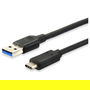 EQUIP 128343 Cable USB-A 3.2 a C Macho a Macho 0.25m Negro