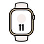 Apple Watch Series 11 GPS + Cellular 46mm Titanio Dorado con Correa Deportiva Rosa Rubor M/L