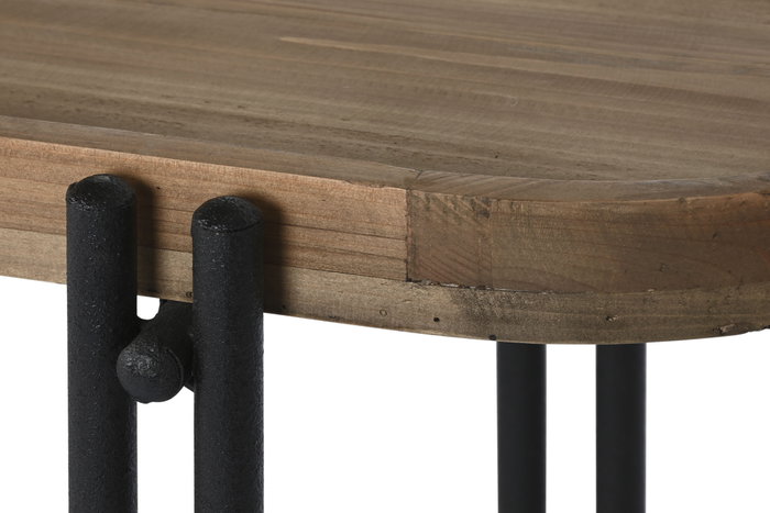 DKD Home Decor Consola Marron Negro 40 x 75 x 115 cm Madera Metal