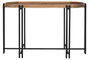 DKD Home Decor Consola Marron Negro 40 x 75 x 115 cm Madera Metal