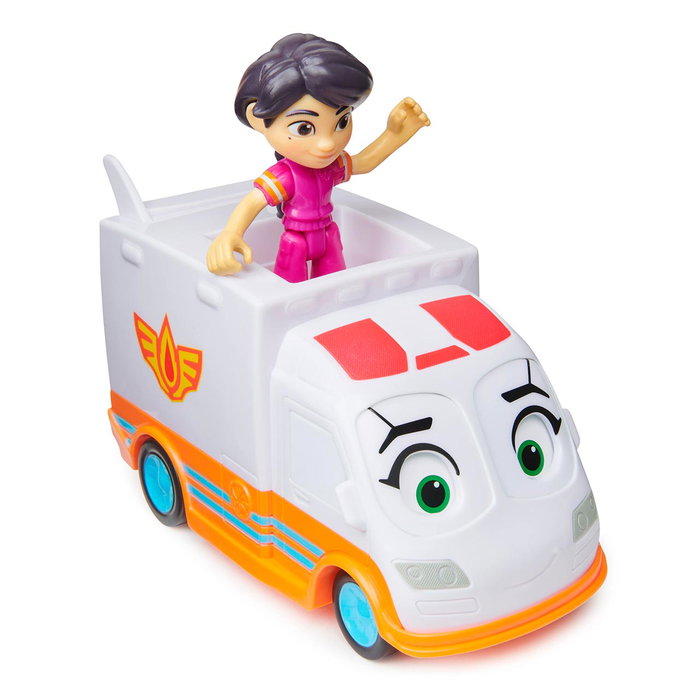 Spin Master Firebuds Vehículo Violet Y Axl 6067720 Juguete Ambulancia para Niños +3 Años