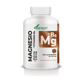 Soria Natural Magnesio + Vitamina B6 120 Comprimidos 1550 mg - Reduce Cansancio y Fatiga