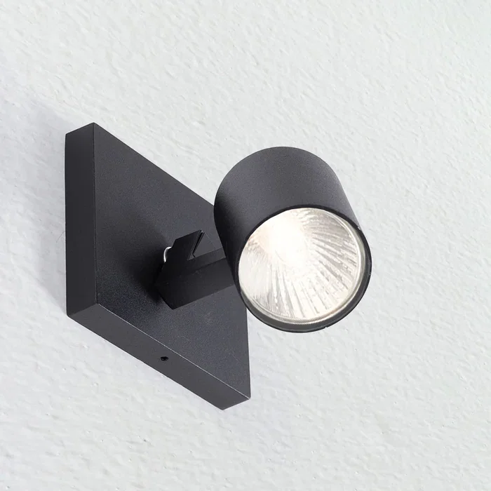 Lumiastra LUM-P1Gu10-B Aplique Orientable de Aluminio para Interior 1xGU10