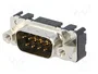 HARTING Conector D-Sub Macho de 9 Pines para THT en PCB