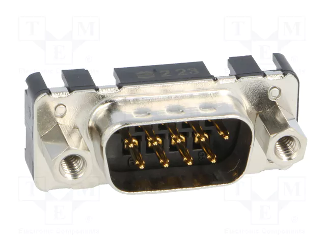 HARTING Conector D-Sub Macho de 9 Pines para THT en PCB