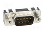 HARTING Conector D-Sub Macho de 9 Pines para THT en PCB