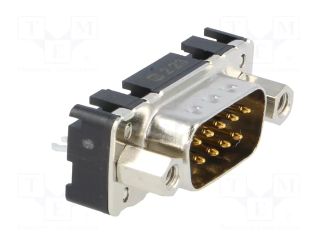 HARTING Conector D-Sub Macho de 9 Pines para THT en PCB