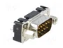 HARTING Conector D-Sub Macho de 9 Pines para THT en PCB