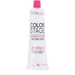 Sesiom World Coloración en Crema #7.21-Rubio Irisé Ceniza Profesional 100 ml Brillo Intenso Cobertura Total Cabello