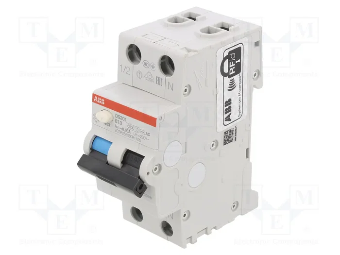 ABB DS201AC-B10/0.03 RCBO 10A 30mA 230VAC ABB DS201AC-B10/0.03 RCBO 10A 30mA 230VAC