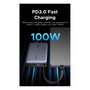 Ugreen Powerbank PB551 20000mAh 145W con cable USB-C integrado, Gris