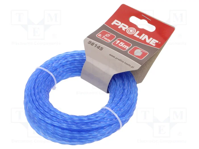 PROLINE Hilo para desbrozadora de poliamida cuadrado 2,7 mm, 15 m PROLINE Hilo para desbrozadora de poliamida cuadrado 2,7 mm, 15 m
