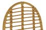 DKD Home Decor Silla de Ratán Sintético y Metal Natural, Pack de 2