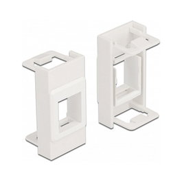 DeLOCK Soporte Modular Easy 45 Keystone 22,5 x 45 mm, Blanco