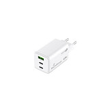 MEDIARANGE Cargador GaN 65W MRMA116-2 Blanco