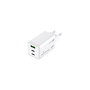 MEDIARANGE Cargador GaN 65W MRMA116-2 Blanco