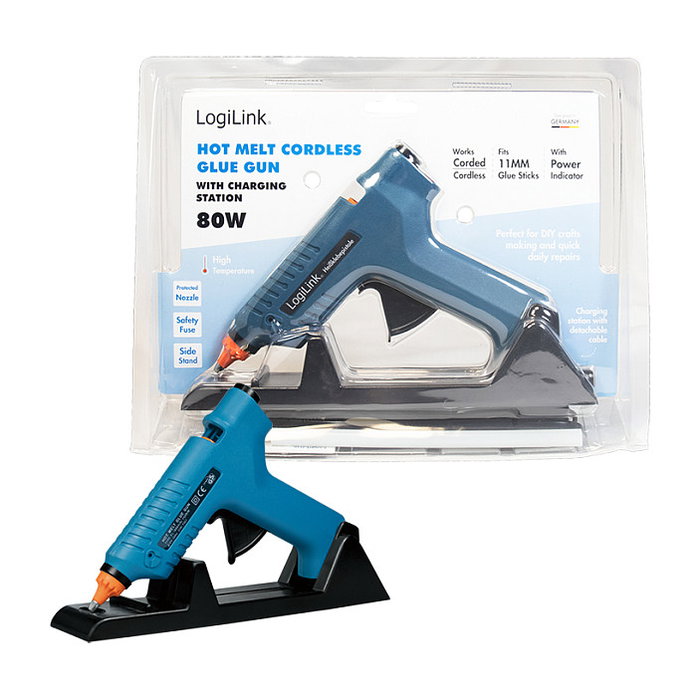 LogiLink Pistola de pegamento caliente, 80W LogiLink Pistola de pegamento caliente, 80W