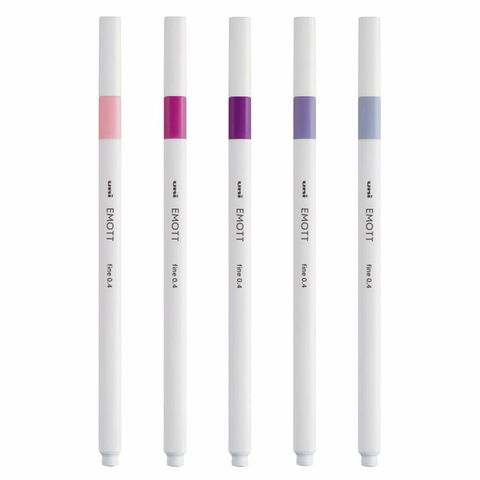 UNI-BALL Emott Fineliner PEM-SY Colores Florales Estuche de 5